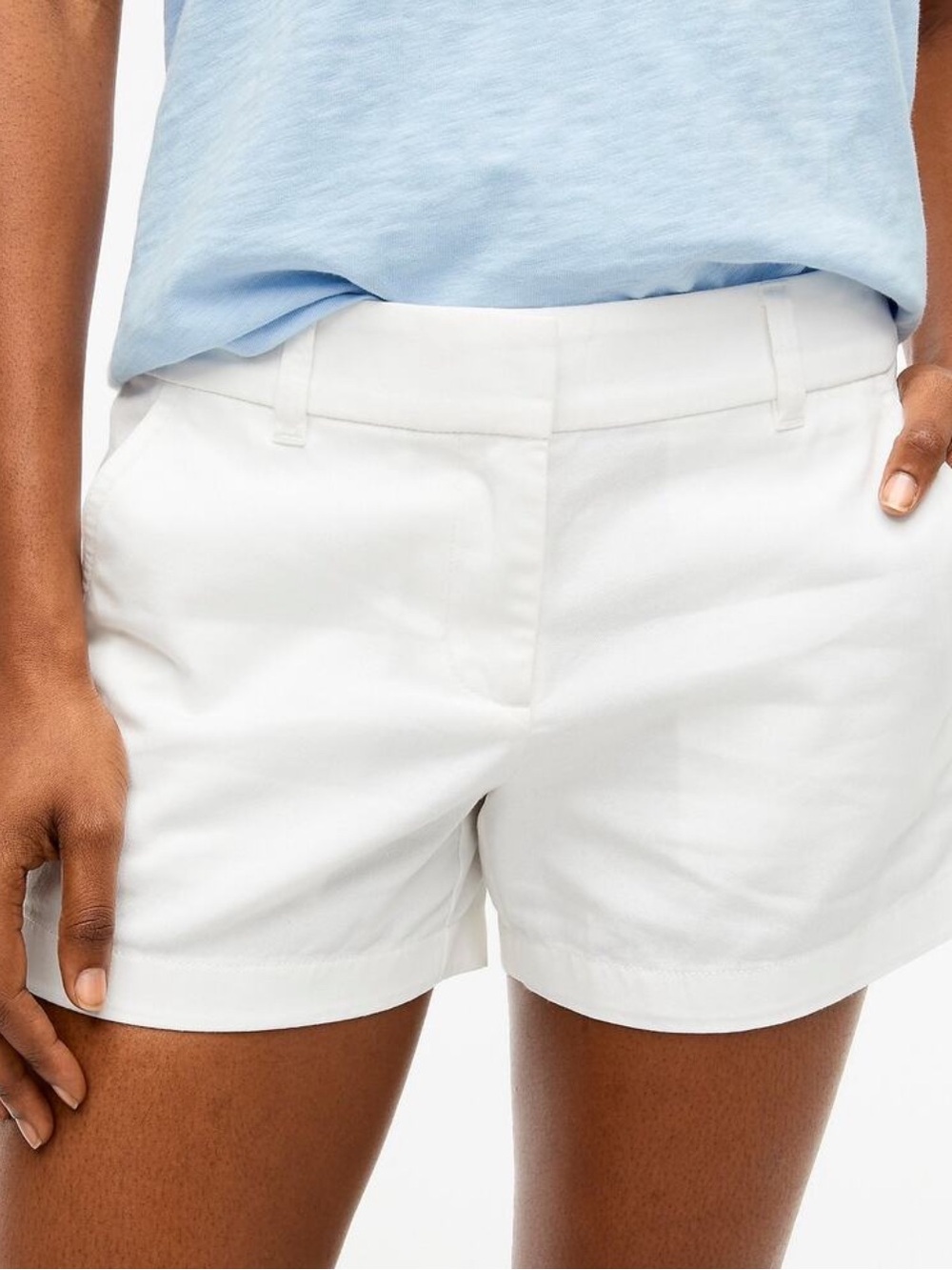 J Crew Fac NWT 3.5" Classic Chino Shorts Size 0 in White